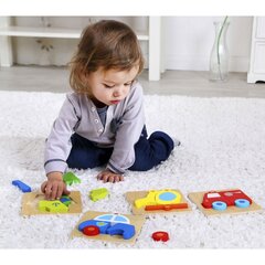 TOOKY TOY    Chunky Blocks  4 . цена и информация | Игрушки для малышей | 220.lv