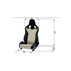 Sēdeklis Recaro RC415002575 Melns Otrs pilots cena un informācija | Auto piederumi | 220.lv