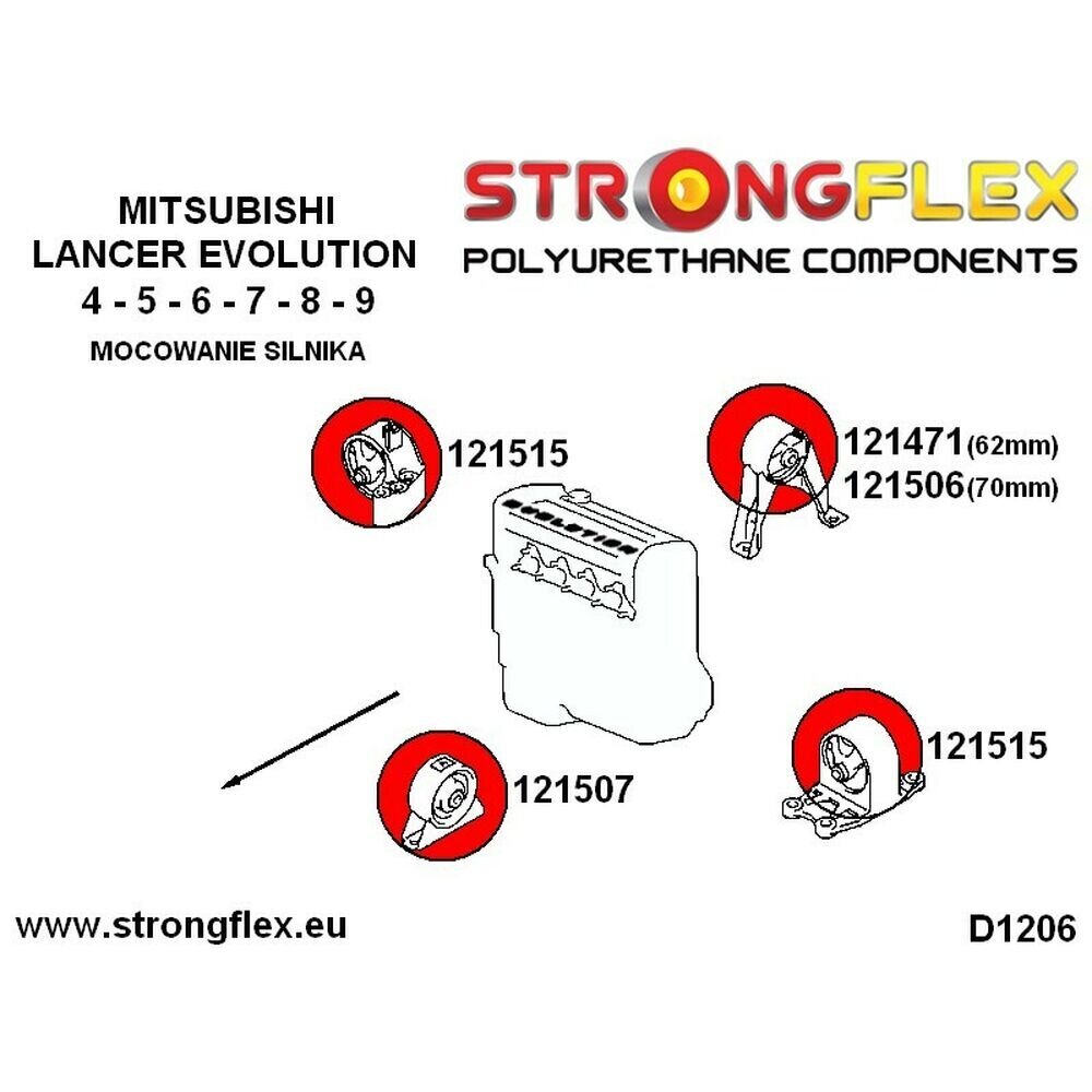 Silentblock Strongflex STF126144B cena un informācija | Auto piederumi | 220.lv