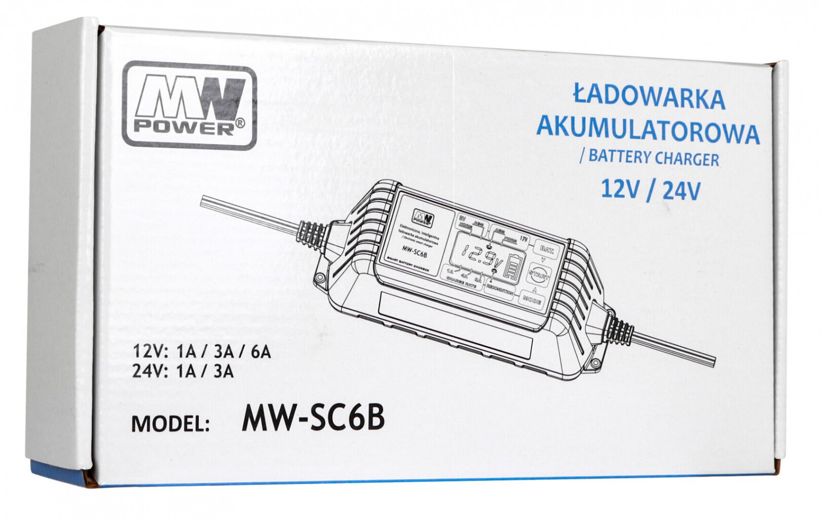 Lādētājs ar LCD displeju 12V/ 24V cena un informācija | Akumulatoru lādētāji | 220.lv