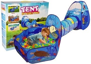 Spēļu telts ar tuneli un bumbiņām cena un informācija | Bērnu rotaļu laukumi, mājiņas | 220.lv