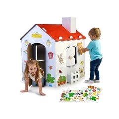 FEBER liela kartona krāsojamā māja cena un informācija | Bērnu rotaļu laukumi, mājiņas | 220.lv
