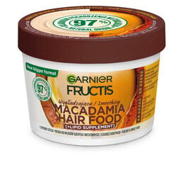 Nostiprinoša matu maska Garnier Fructis Hair Food Macadamia, 400 ml цена и информация | Распылите крем-спрей на волосы на расстоянии 20-25 см, расчешите их расческой. | 220.lv