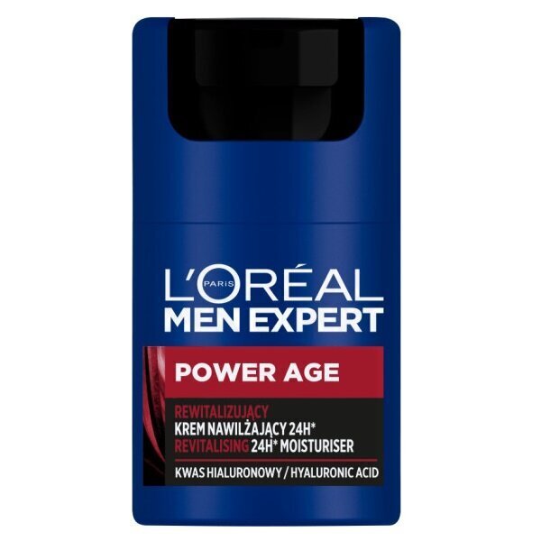 Mitrinošs krēms L'oreal Men Power Age, 50 ml cena un informācija | Sejas krēmi | 220.lv