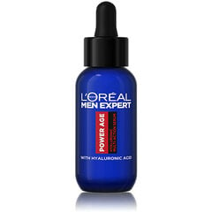 Daudzfunkcionāls serums ar hialuronskābi L'oreal Paris Men Expert Power Age, 30 ml cena un informācija | Serumi sejai, eļļas | 220.lv