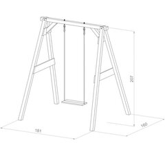 Деревянные качели AXI цена и информация | Качели | 220.lv