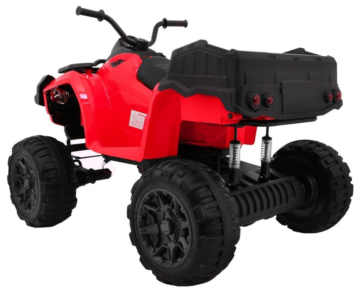 Quad XL ATV ar bagāžas plauktu, sarkans цена и информация | Bērnu elektroauto | 220.lv