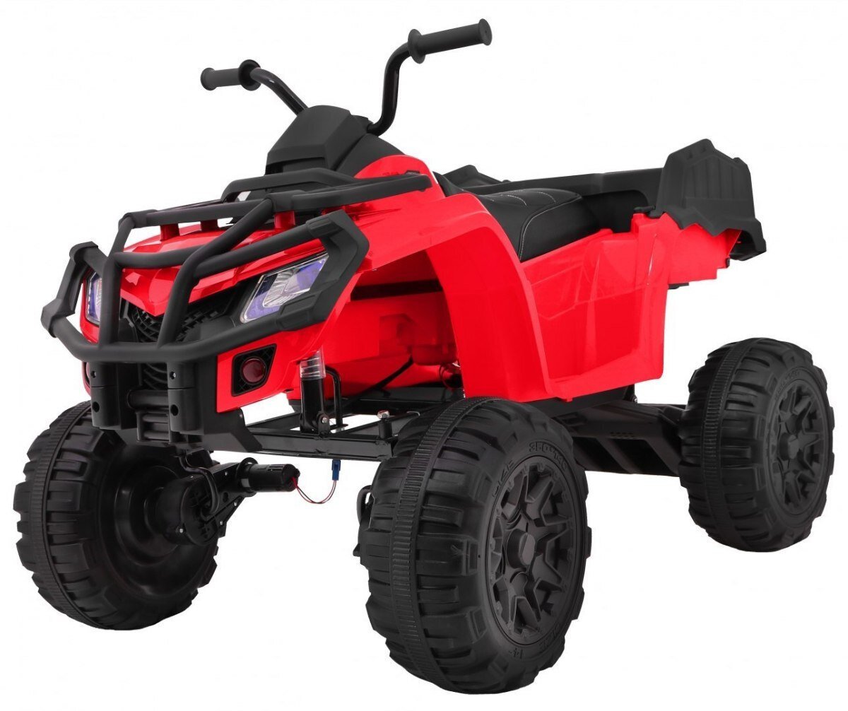 Quad XL ATV ar bagāžas plauktu, sarkans цена и информация | Bērnu elektroauto | 220.lv