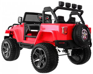 Vienvietīgs "Jeep Monster" elektromobilis, sarkans cena un informācija | Bērnu elektroauto | 220.lv