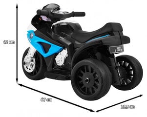 Bērnu motocikls trīsritenis BMW S1000 RR MINI, zils цена и информация | Электромобили для детей | 220.lv