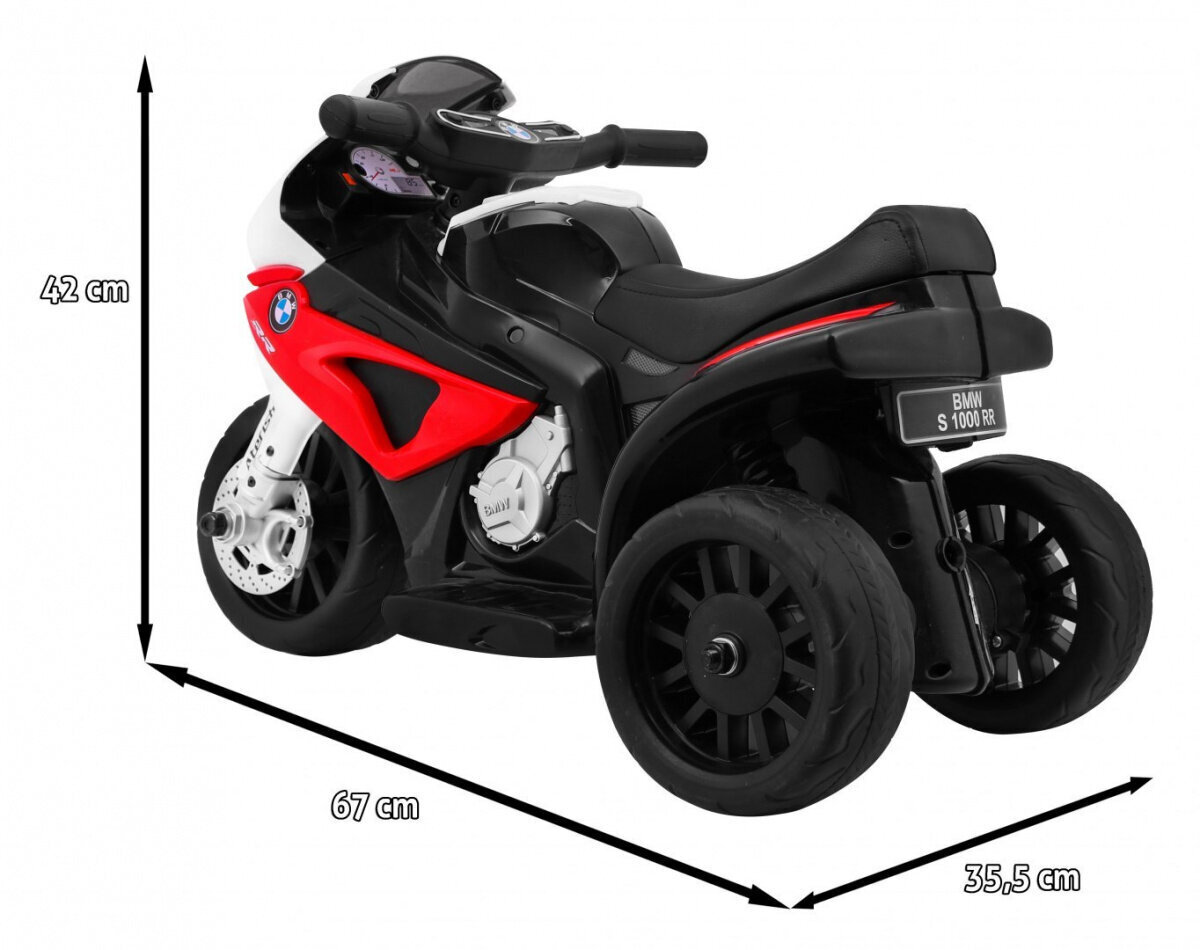 Trīsritenis bērniem, BMW S1000 RR sarkans цена и информация | Bērnu elektroauto | 220.lv