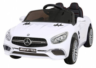 Bērnu vienvietīgs elektromobilis Mercedes Benz AMG SL65 S, balts cena un informācija | Bērnu elektroauto | 220.lv
