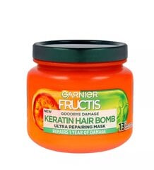 Mitrinoša maska Garnier Fructis Goodbye Damage Keratin Hair Bomb, 320 ml цена и информация | Средства для укрепления волос | 220.lv