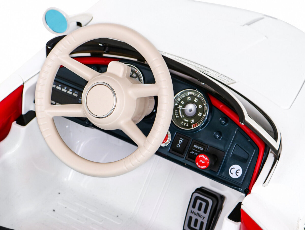 BMW 507 Retro vienvietīgs elektromobilis, balts cena un informācija | Bērnu elektroauto | 220.lv