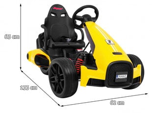 Elektriskais kartings Bolide XR-1, dzeltens cena un informācija | Bērnu elektroauto | 220.lv