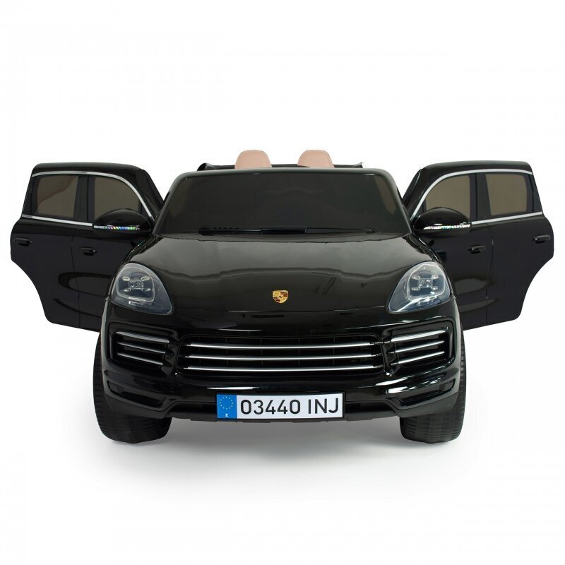 Injusa Porsche Cayenne S elektromobilis, melns cena un informācija | Bērnu elektroauto | 220.lv