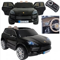 Injusa Porsche Cayenne S elektromobilis, melns цена и информация | Электромобили для детей | 220.lv