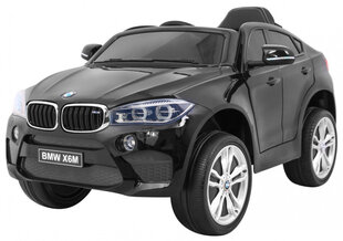 BMW X6M vienvietīgs elektromobilis, melns cena un informācija | Bērnu elektroauto | 220.lv