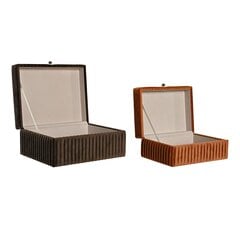 DKD Home Decor Velvet 23 x 18 x 10,5 cm   8,5 cm  MDF (2 ) цена и информация | Детали интерьера | 220.lv