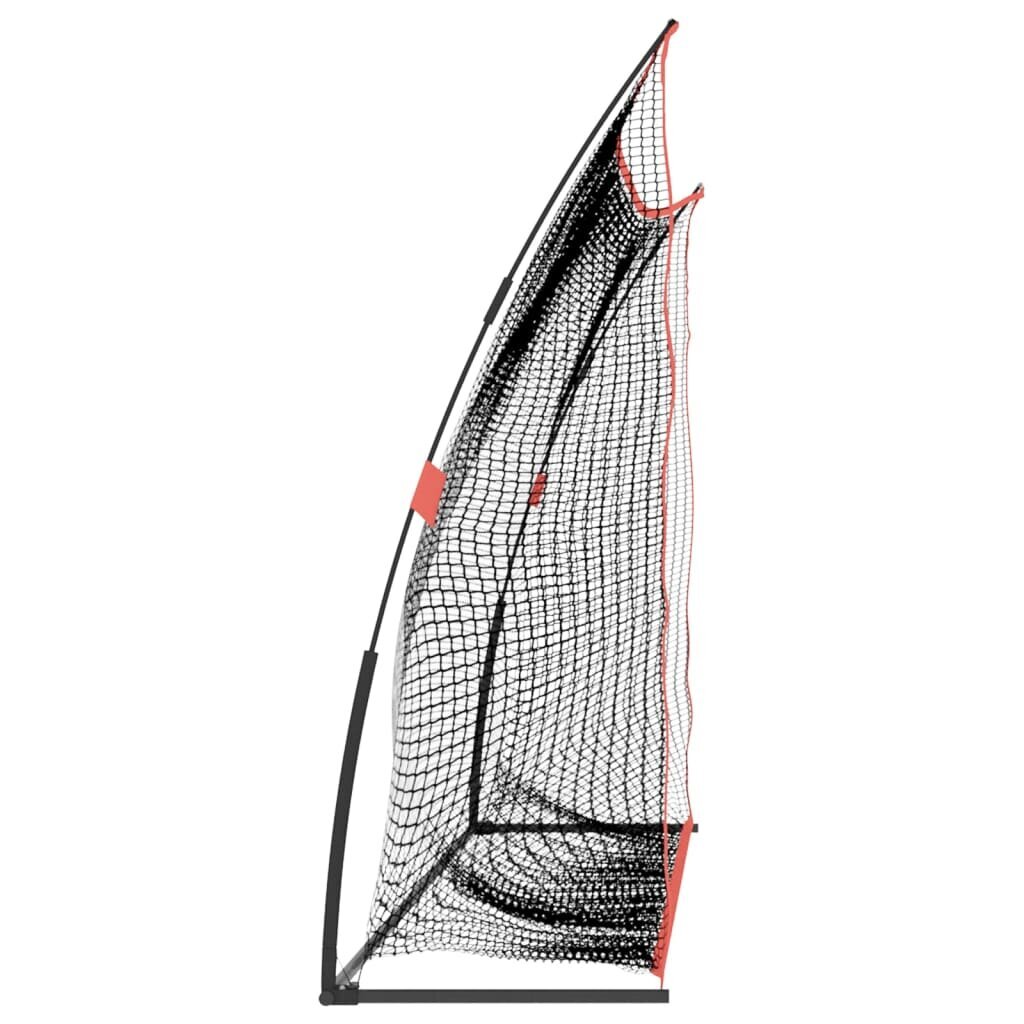 vidaXL golfa treniņu tīkls, melns, sarkans, 305x91x213 cm, poliesters cena un informācija | Golfs | 220.lv