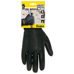 Рабочие перчатки JUBA Подкладка из флиса нитрил Холодный Чёрный цена и информация | Рабочие перчатки | 220.lv