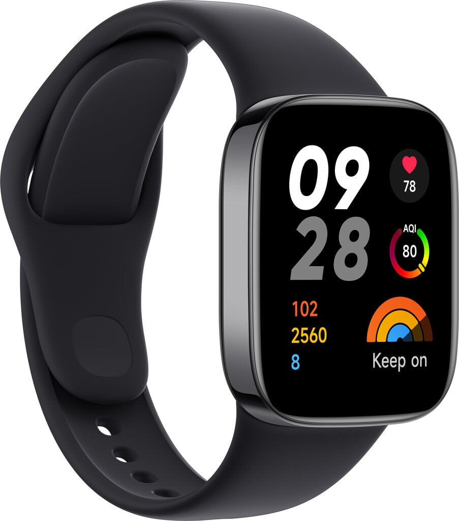 Xiaomi Redmi Watch 3 BHR6851GL, Black цена и информация | Viedpulksteņi (smartwatch) | 220.lv