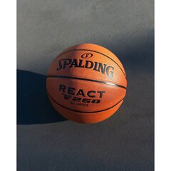 Spalding React TF-250 basketbola bumba, 7 cena un informācija | Spalding Basketbols | 220.lv