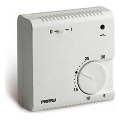 Аналоговый термостат Perry 03016, белый  цена и информация | Принадлежности для отопительного оборудования | 220.lv
