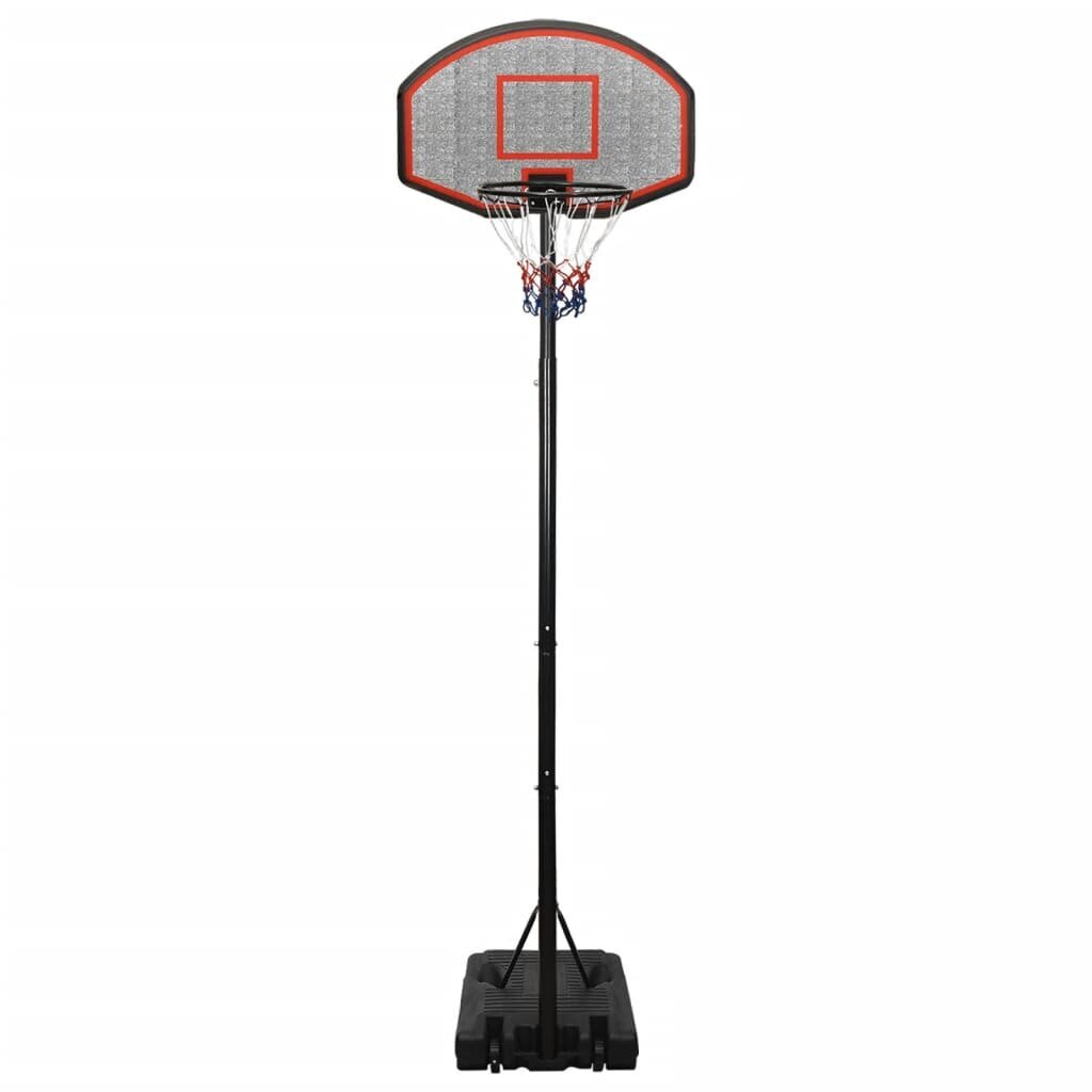 vidaXL basketbola vairogs, melns, 282-352 cm, polietilēns цена и информация | Basketbola statīvi | 220.lv