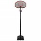 vidaXL basketbola vairogs, melns, 282-352 cm, polietilēns цена и информация | Basketbola statīvi | 220.lv
