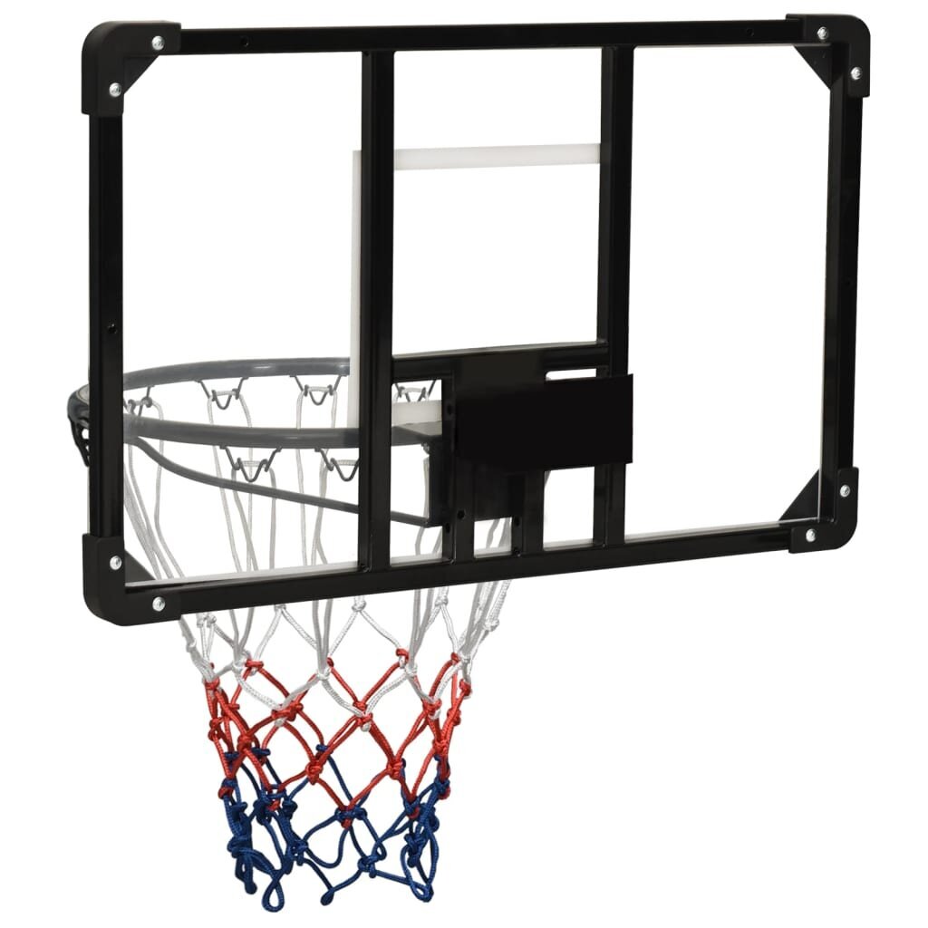 vidaXL basketbola vairogs, caurspīdīgs, 71x45x2,5 cm, polikarbonāts cena un informācija | Basketbola grozi | 220.lv