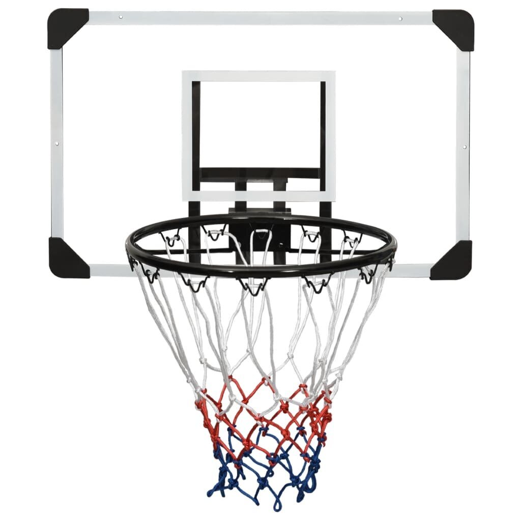 vidaXL basketbola vairogs, caurspīdīgs, 71x45x2,5 cm, polikarbonāts цена и информация | Basketbola grozi | 220.lv