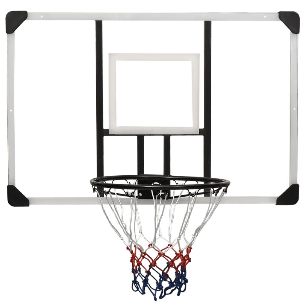 vidaXL basketbola vairogs, caurspīdīgs, 106x69x3 cm, polikarbonāts цена и информация | Basketbola grozi | 220.lv