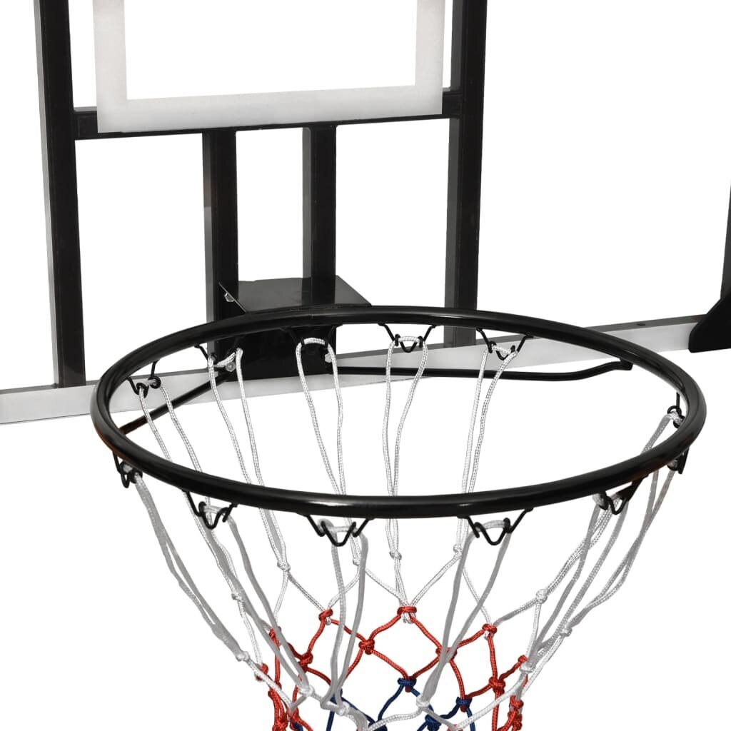 vidaXL basketbola vairogs, caurspīdīgs, 106x69x3 cm, polikarbonāts цена и информация | Basketbola grozi | 220.lv