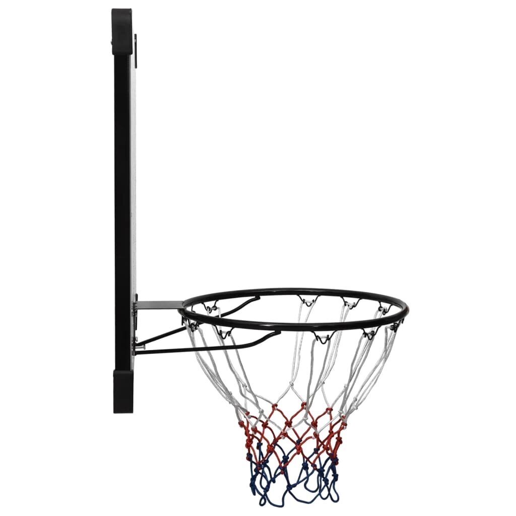 vidaXL basketbola vairogs, caurspīdīgs, 106x69x3 cm, polikarbonāts цена и информация | Basketbola grozi | 220.lv