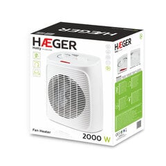 Pārnēsājams termoventilators Haeger Hotty Balts 2000 W cena un informācija | Sildītāji | 220.lv