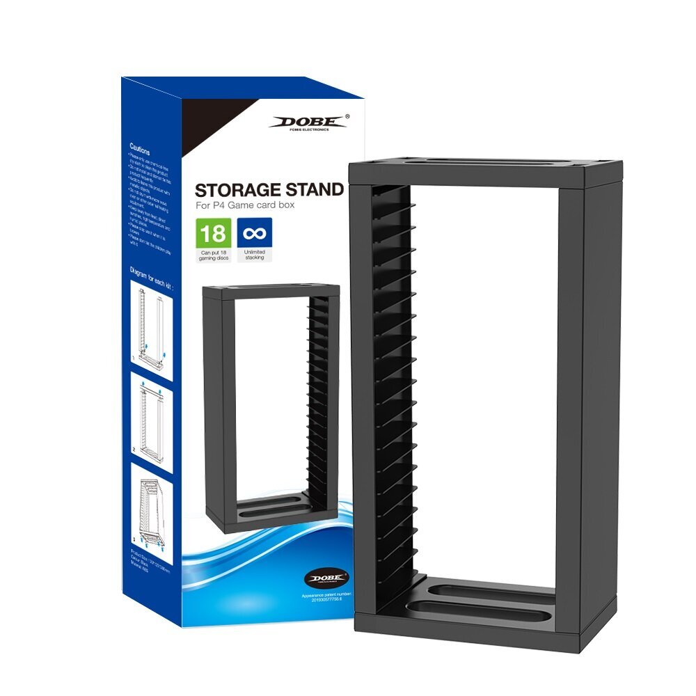 DOBE Storage Stand priekš PlayStation/Xbox spēlem (līdz 18 diskiem) cena un informācija | Gaming aksesuāri | 220.lv