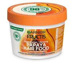 Barojoša matu maska Garnier Fructis Hair Food Papaya, 400 ml цена и информация | Распылите крем-спрей на волосы на расстоянии 20-25 см, расчешите их расческой. | 220.lv