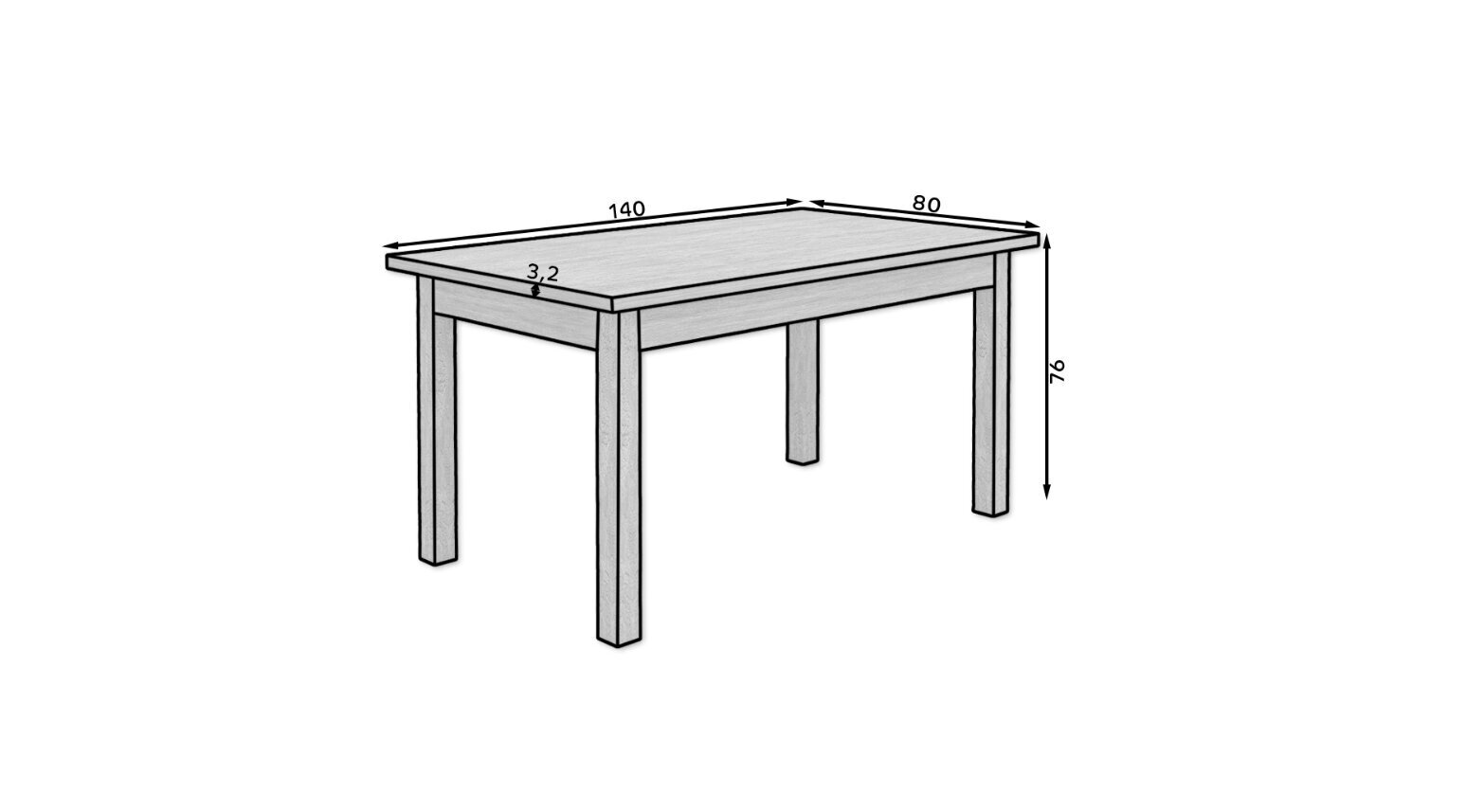 Virtuves mēbeļu komplekts ADRK Furniture 80 Rodos, zils/brūns цена и информация | Ēdamistabas komplekti | 220.lv