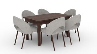 Кухонный гарнитур ADRK Furniture 82 Rodos, серый/коричневый цена и информация | Комплекты мебели для столовой | 220.lv