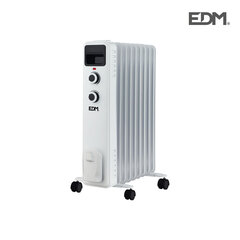 Eļļas radiators (9 kameras) EDM 07124 Balts 2000 W цена и информация | Обогреватели | 220.lv