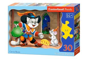 Puzle Castorland Cat in Boots, 30 daļas cena un informācija | Puzles, 3D puzles | 220.lv