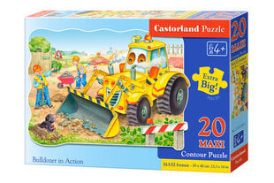 Puzle Castorland Bulldozer in action, 20 daļas cena un informācija | Puzles, 3D puzles | 220.lv