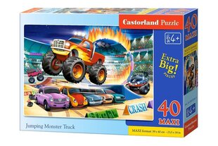 Puzle Castorland Jumping Monster Truck, 40 daļu cena un informācija | Puzles, 3D puzles | 220.lv