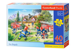 Puzle Castorland Fire Brigade, 40 daļas cena un informācija | Puzles, 3D puzles | 220.lv