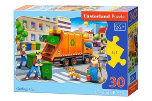 Puzle Castorland Garbage Car, 30 daļu cena un informācija | Puzles, 3D puzles | 220.lv