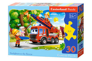 Puzle Castorland Firefighters to the Rescue, 30 daļas cena un informācija | Puzles, 3D puzles | 220.lv