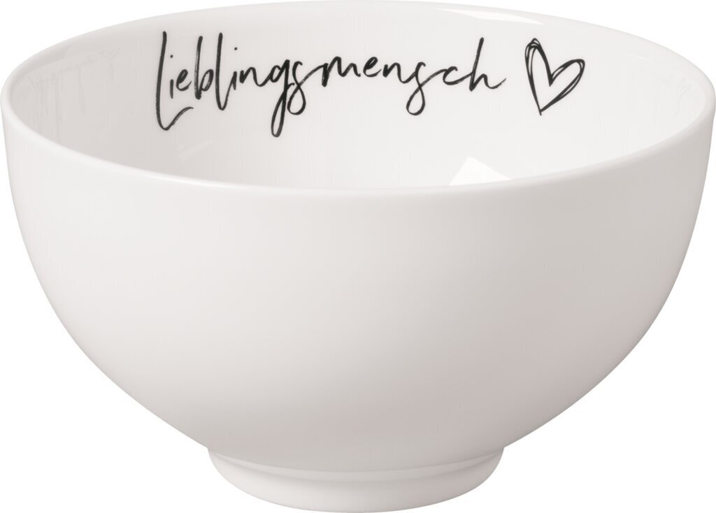 Like by Villeroy & Boch Statement bļoda Lieblingmensch, 14 cm cena un informācija | Trauki, šķīvji, pusdienu servīzes | 220.lv