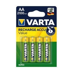 Аккумуляторные батарейки Varta Blx4 2100 мАч цена и информация | Батарейки | 220.lv