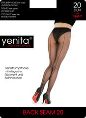 Колготки женские Yenita Back Seam, чёрные, 20 DEN цена и информация | Kолготки | 220.lv